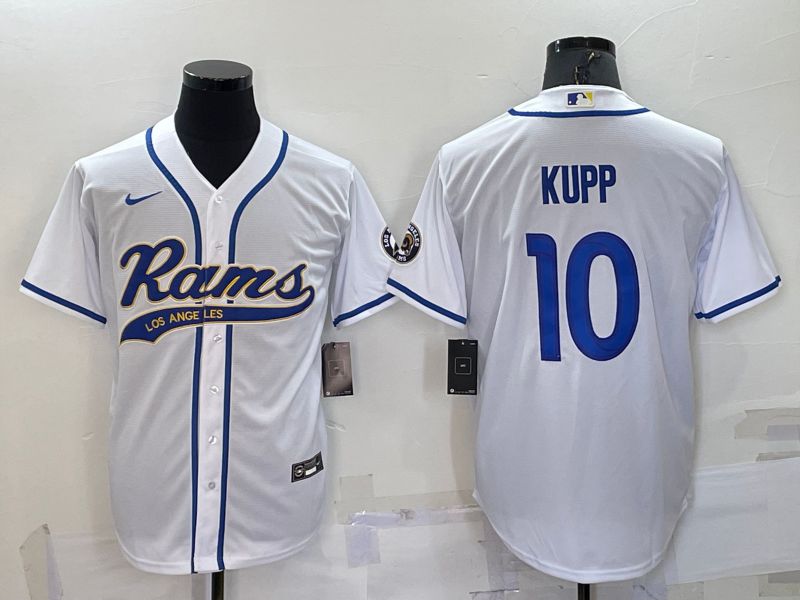 Men Los Angeles Rams #10 Kupp White 2022 Nike Co branded NFL Jerseys